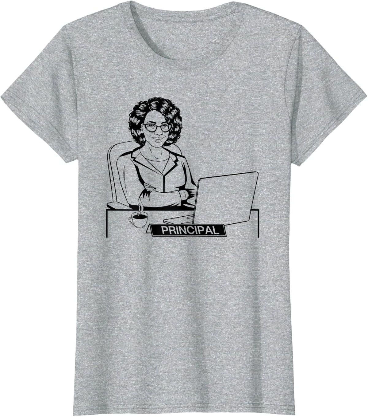 Principal School Principal T-Shirt - Heather Grey