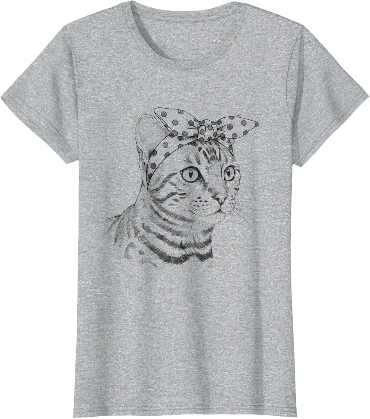 Bengal Cat Mom Design For Women T-Shirt - Heather Grey