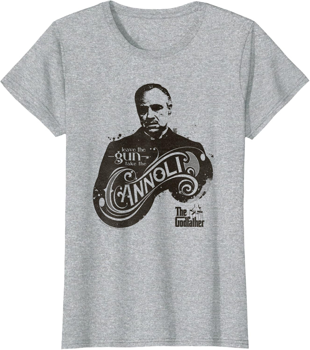 Ripple Junction The Godfather Family Movie Fans Navy Heather Classic Fit T-Shirt - Heather Grey