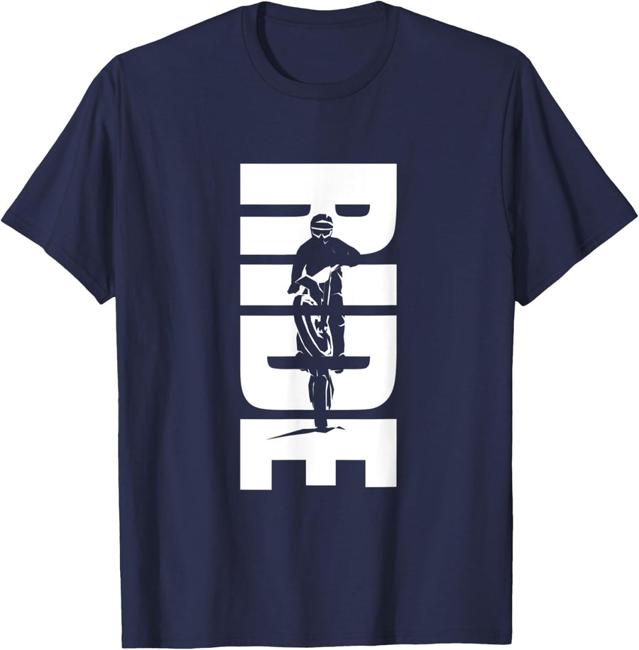 Dirt Bike Motocross Apparel - Dirt Bike Motocross T-Shirt - Navy Blue