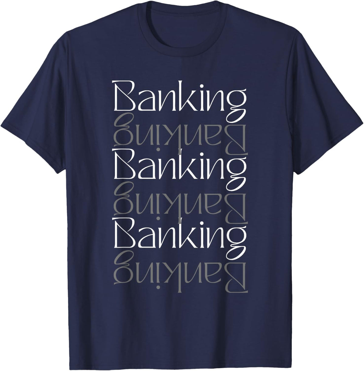 Banking Finance Account Savings Calculator Budget T-Shirt - Navy Blue