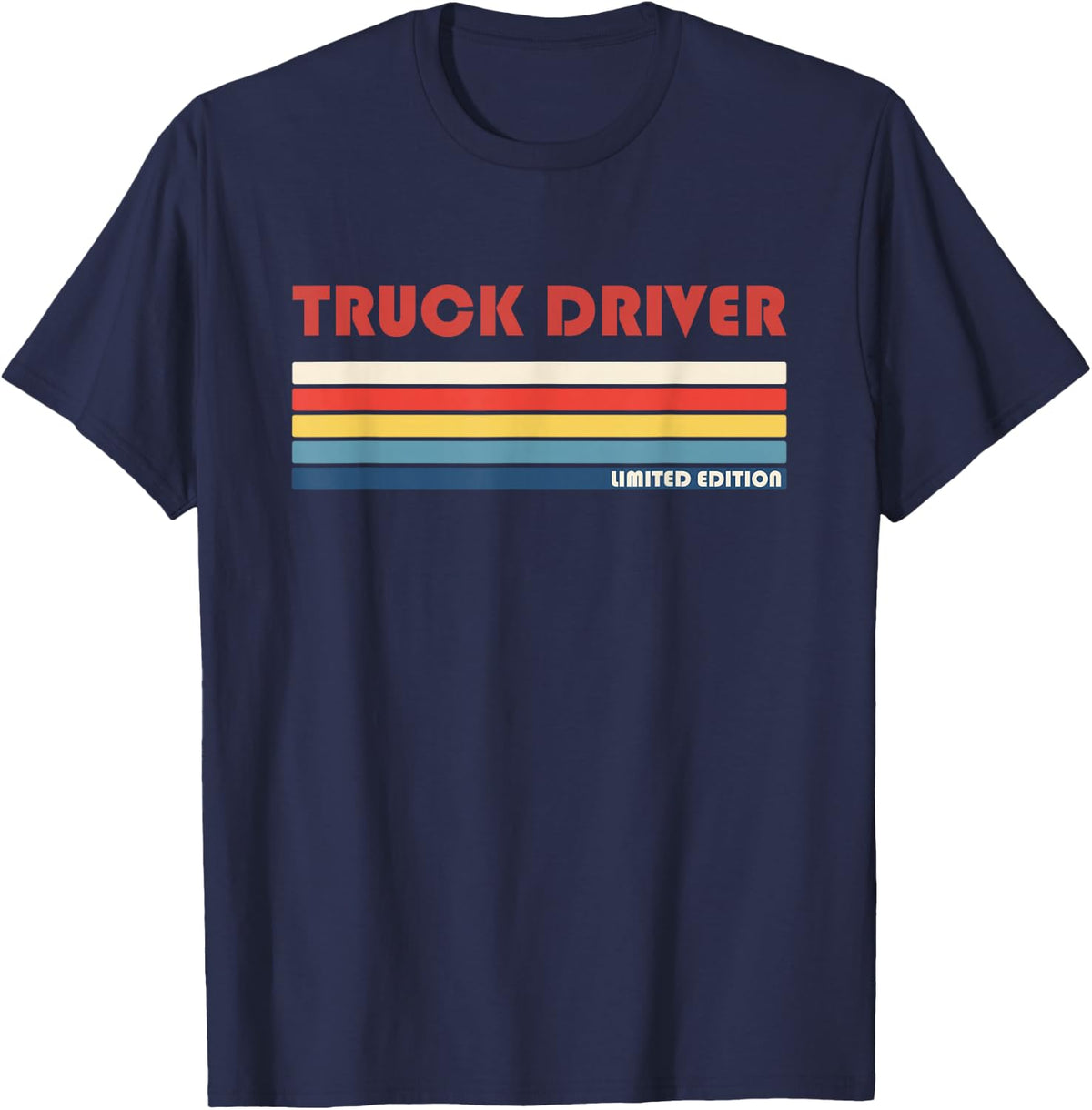 Truck Driver Transportation Logisticsretro Vintage T-Shirt - Navy Blue