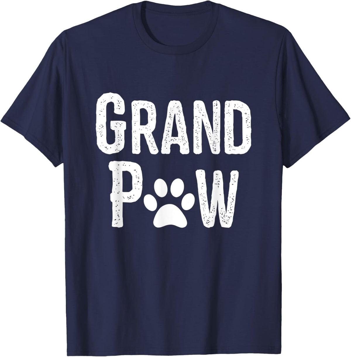 grand paw dog shirt, Grandpaw Grandpa Dog Lover, Gif T-Shirt for Men Women Kids - Navy Blue