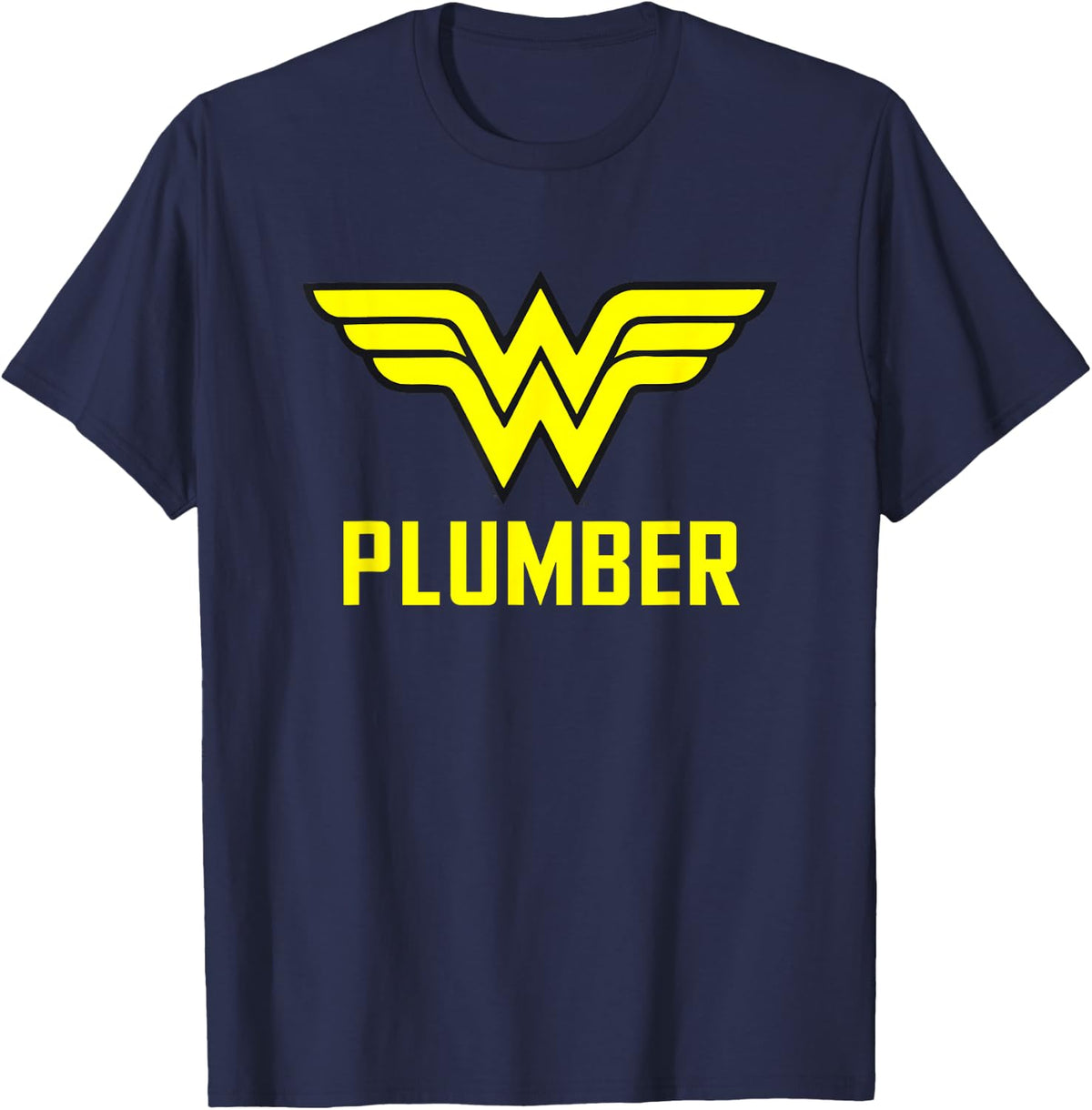 Wonder Woman Wonder Plumber T-Shirt - Navy Blue
