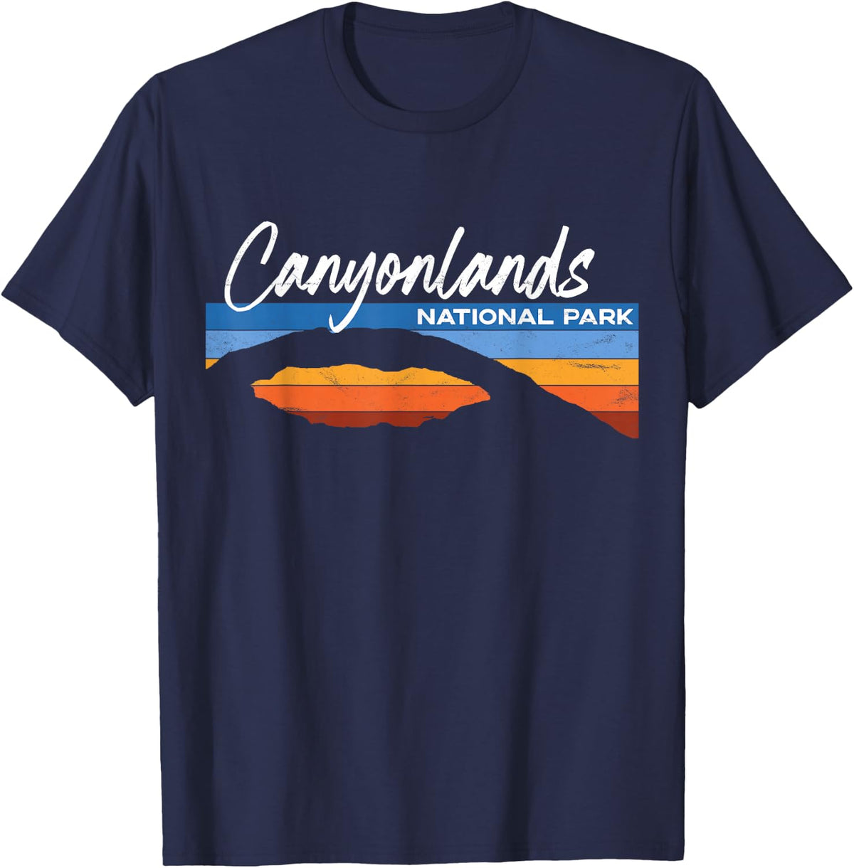 Canyonlands National Park Moab Utah Vacation Retro UT T-Shirt - Navy Blue