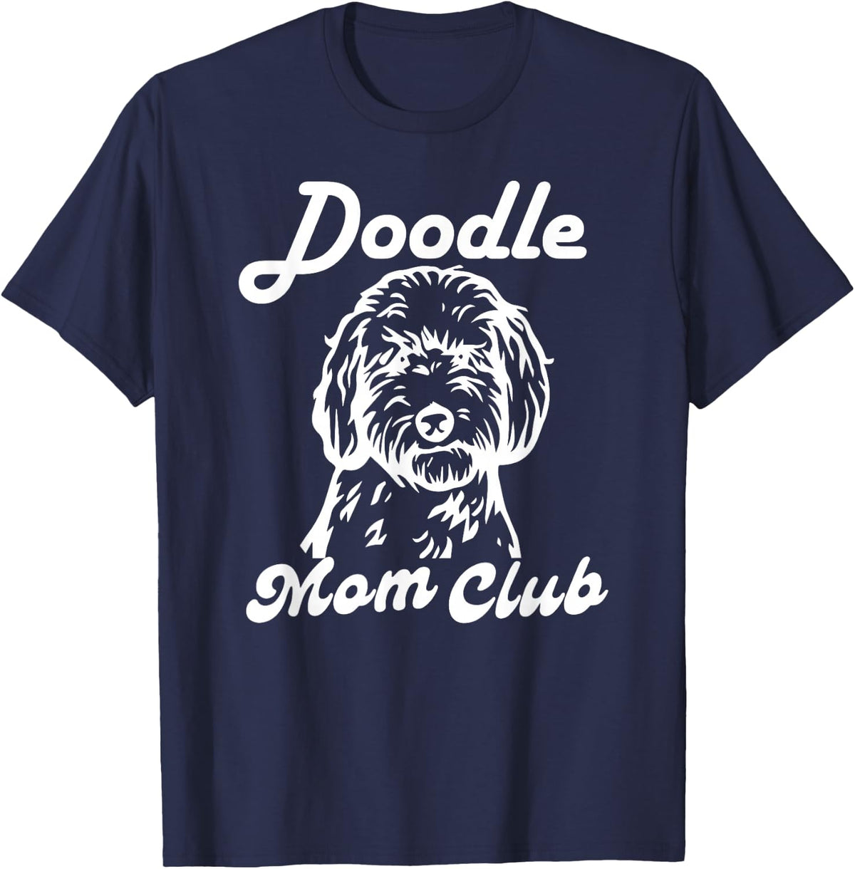 Doodle mom Club T-Shirt - Navy Blue