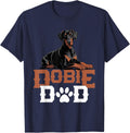 Doberman Pinscher Dog T-Shirt - Navy Blue