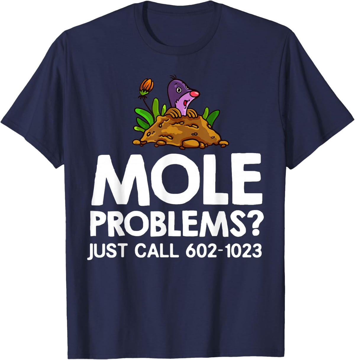 Mole Day Chemistry Gift Hunter Chemist T-Shirt - Navy Blue