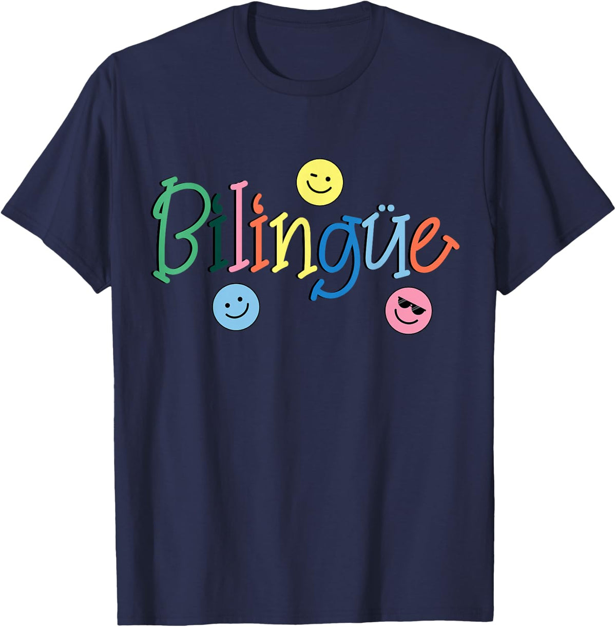 Bilingue Maestra Spanish T-Shirt - Navy Blue