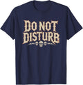 Metalhead Dad Do Not Disturb Listening Metal Heavy Music T-Shirt - Navy Blue