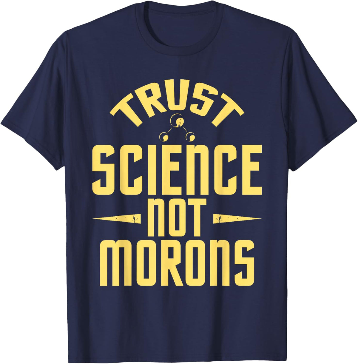 Trust Science - Science Lover Scientist Pro-Science T-Shirt - Navy Blue