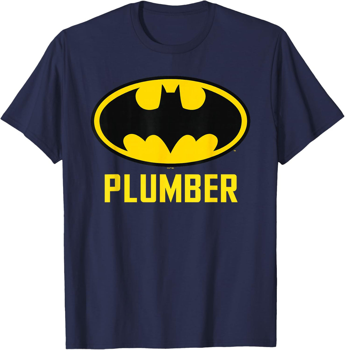 Batman Bat Plumber T-Shirt - Navy Blue