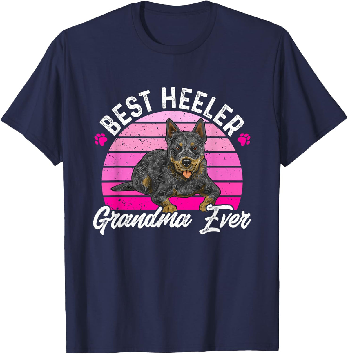 Australian Cattle Dog Red Blue Heeler T-Shirt - Navy Blue