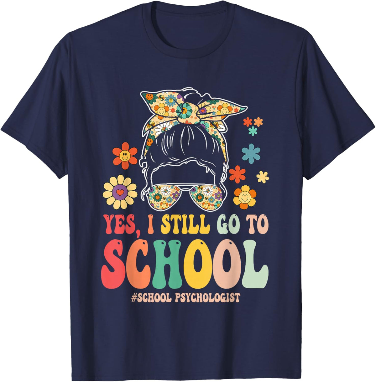 School Psychologist T-Shirt - Navy Blue