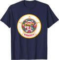 Original Minnesota Flag T-Shirt - Navy Blue