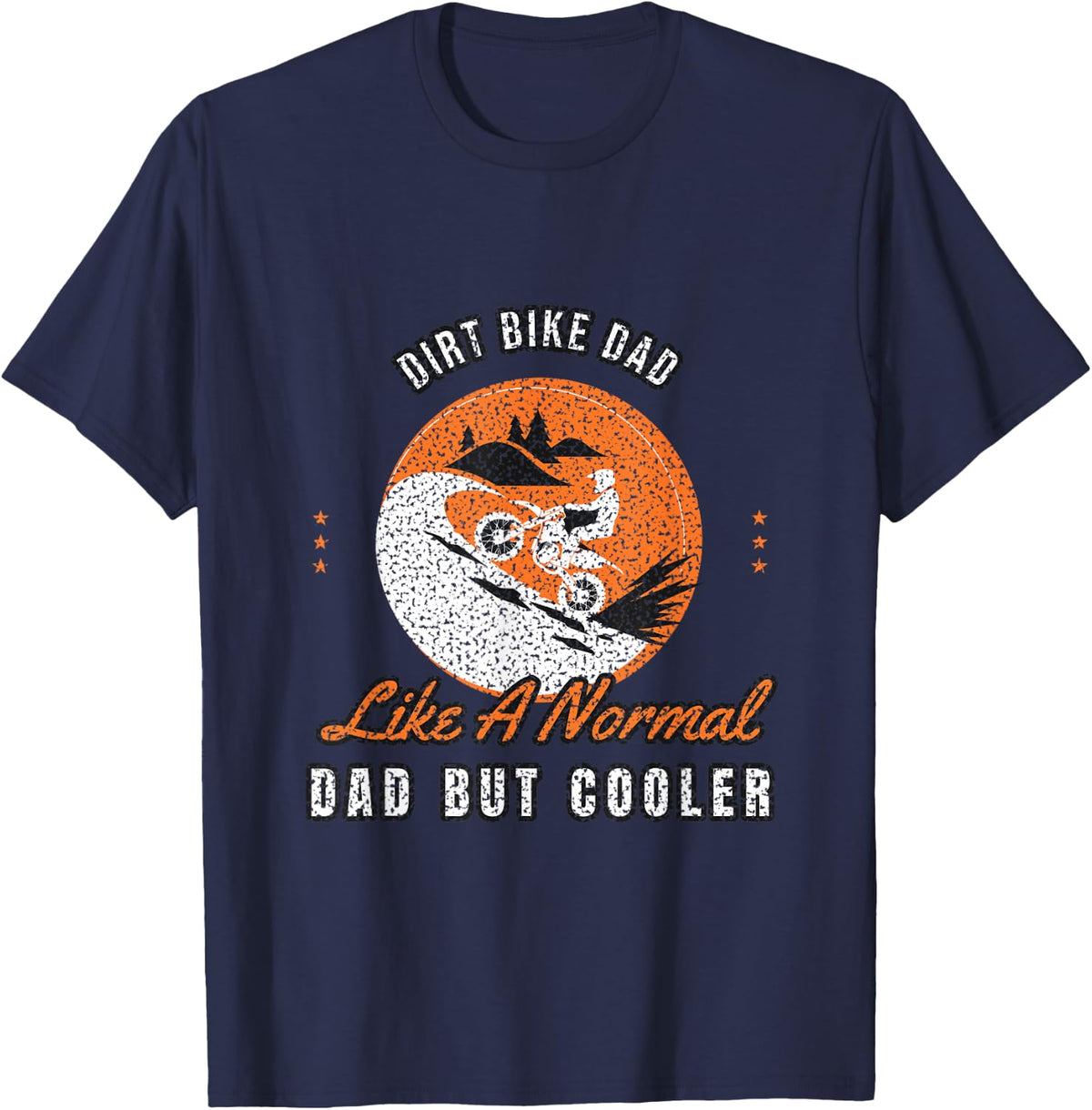 Dirt Bike Motocross Rider Supercross Enduro Dirt Bike Rider T-Shirt - Navy Blue