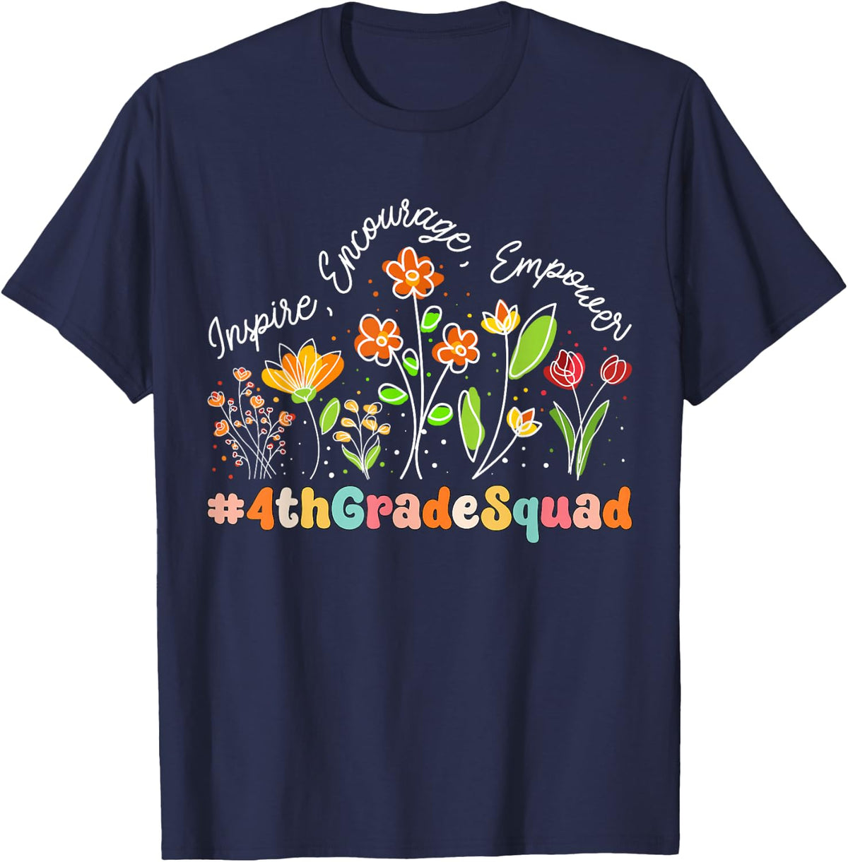 4th Grade Squad Appreciation Week Teacher Back to School T-Shirt - Navy Blue