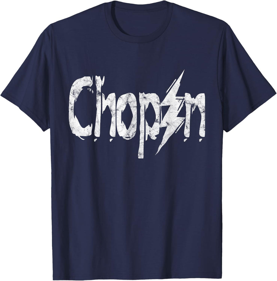 Metal Chopin T-Shirt Classic Music Lovers T-Shirt - Navy Blue