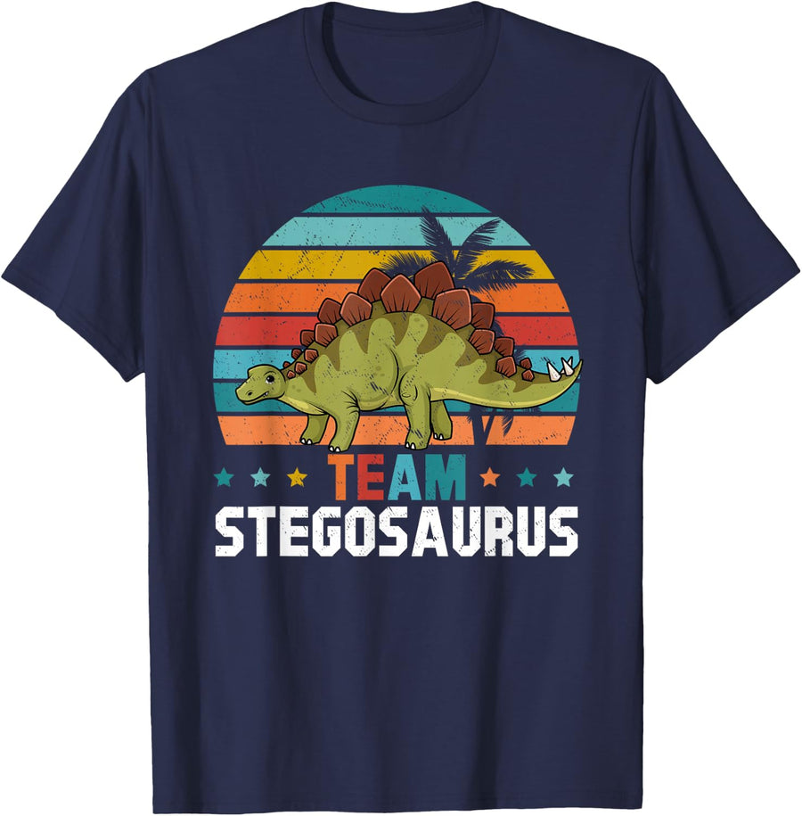 Dinosaur Funny Dino Lover - Team Stegosaurus T-Shirt - Navy Blue