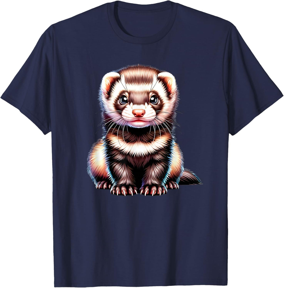 Ferret x Cute Baby Ferret T-Shirt - Navy Blue