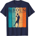 Basketball Periodic Table Elements Science Nerd Basketballer T-Shirt - Navy Blue