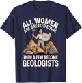 Funny Geologist Art for Women Girls Rock Collector Geology T-Shirt - Navy Blue