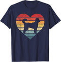 Doodle Lover Owner Gifts Retro Sunset Dog Silhouette Mom Dad T-Shirt for Men Women Kids - Navy Blue