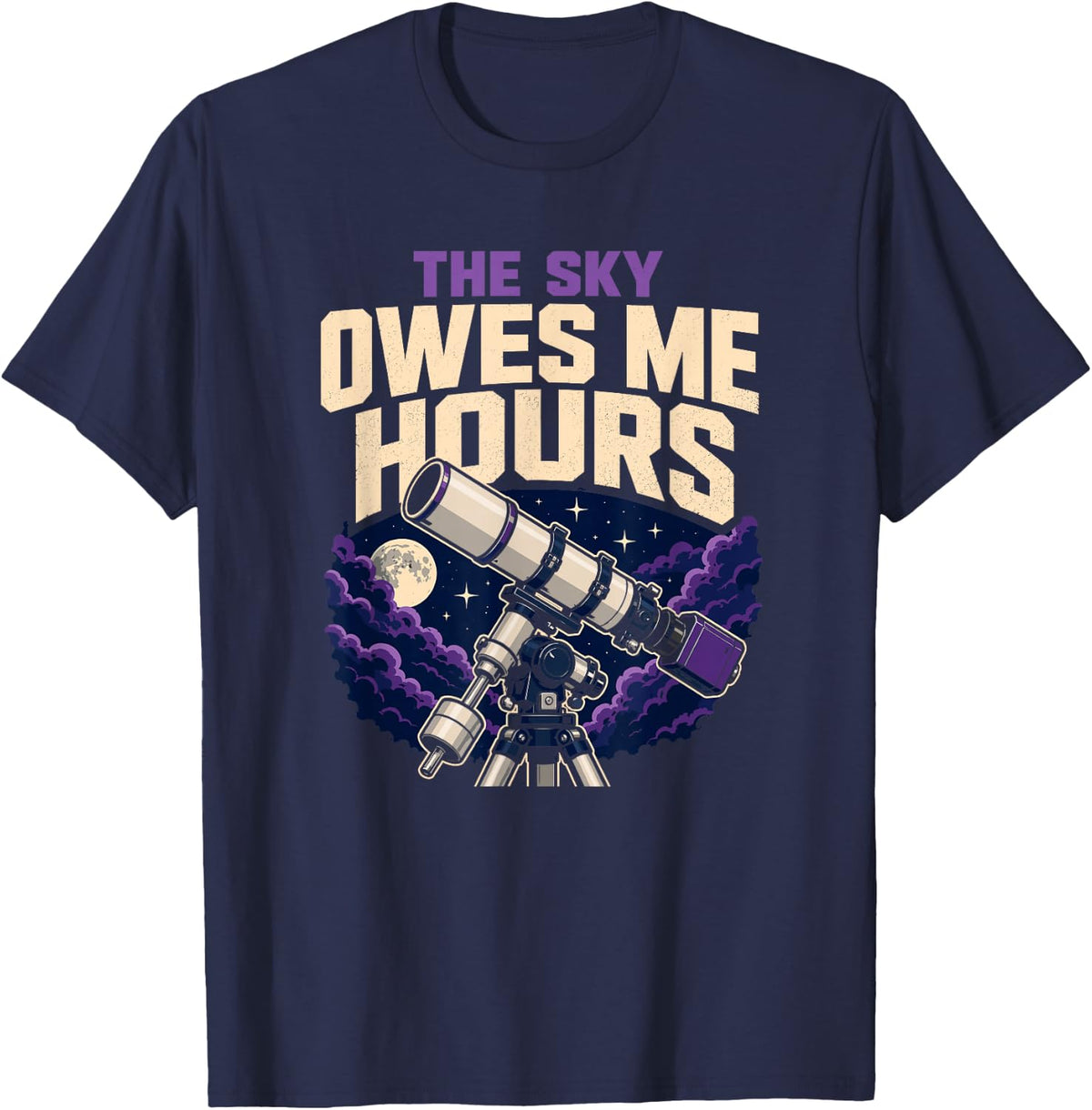 Deep Sky Astrophotography Astrophotographer Gift T-Shirt - Navy Blue
