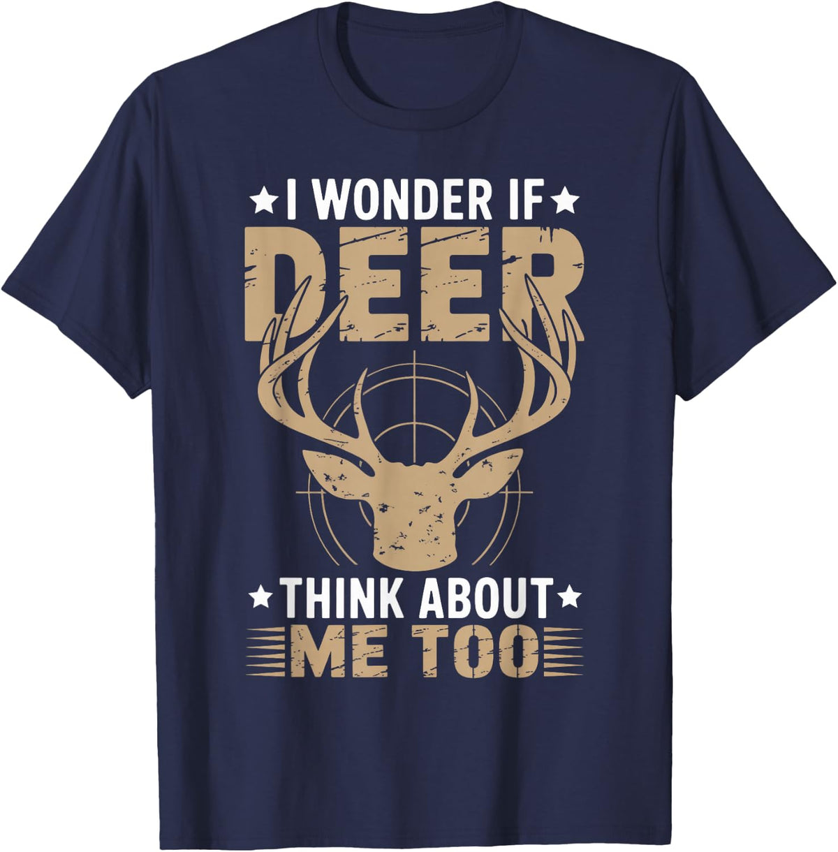 Deer Hunting T-Shirt - Navy Blue