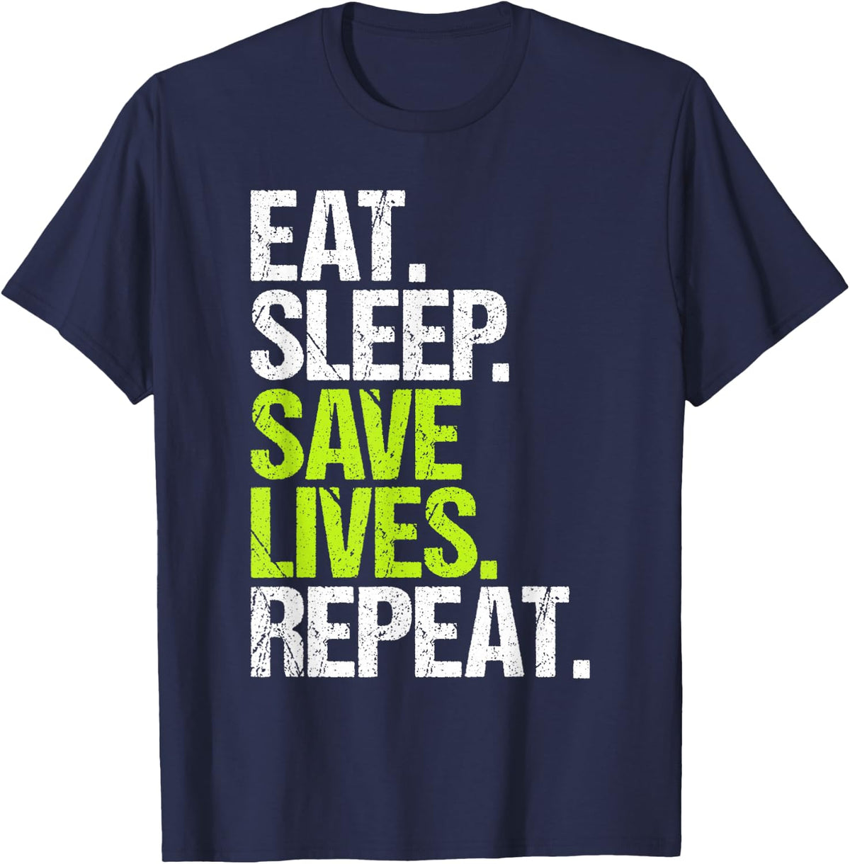 Trauma Surgeon Eat Sleep Routine T-Shirt - Navy Blue