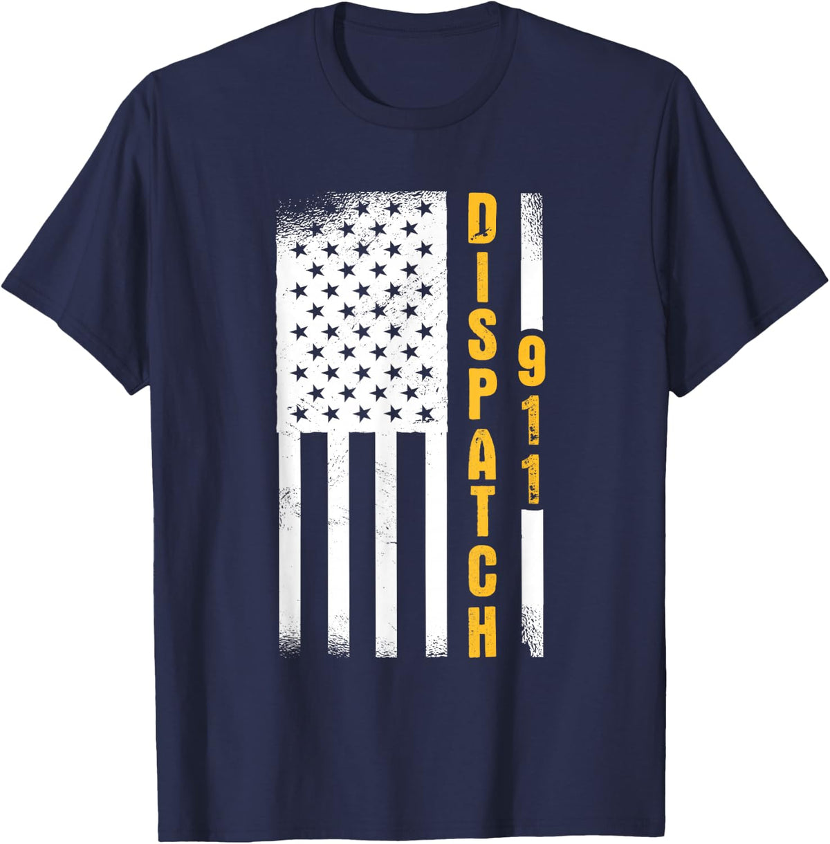 Versand 911 Police Officer 911 Dispatcher T-Shirt - Navy Blue