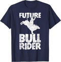 Future Bull Rider Bull Riding Rodeo T-Shirt - Navy Blue