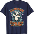 Badger Mode Small Body Big Attitude Kids Art T-Shirt - Navy Blue