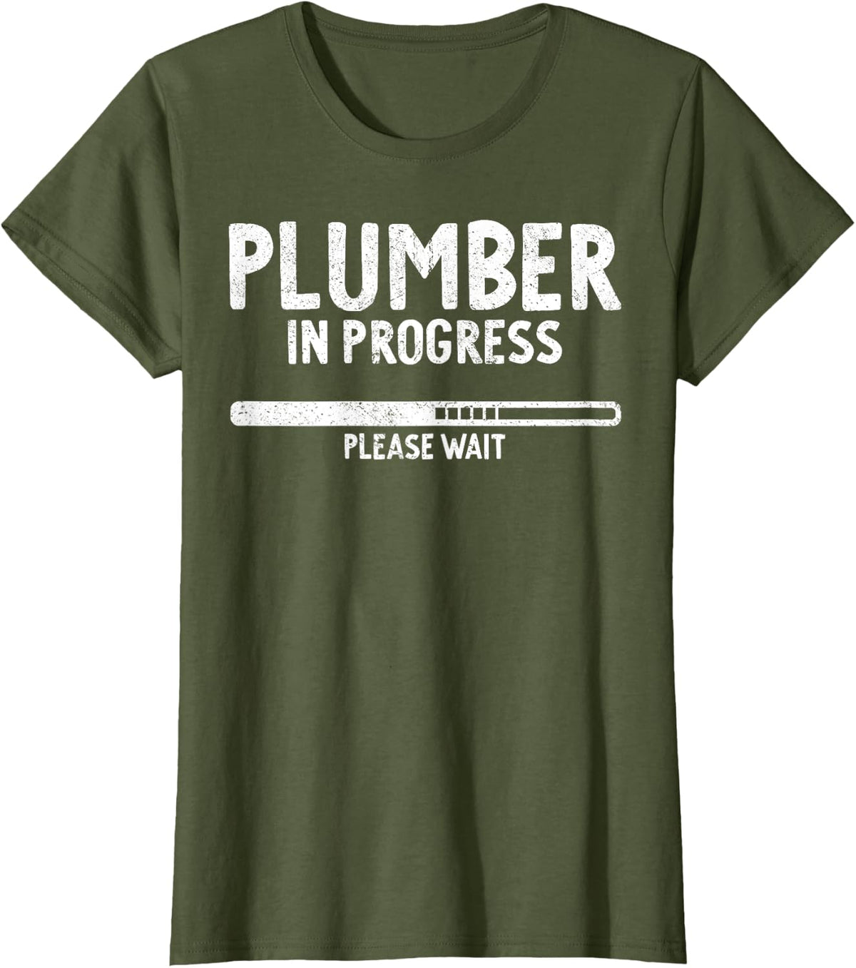Plumber In Progress Future Plumber T-Shirt - Olive Green