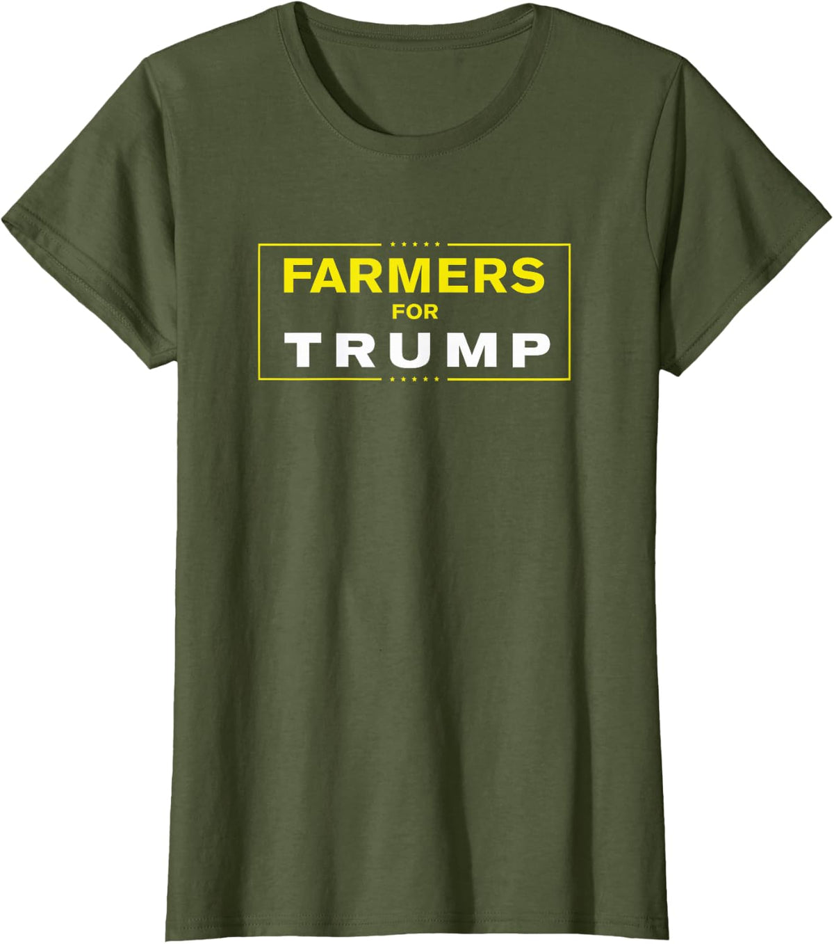 Farmers for Trump 2020 T-Shirt - Olive Green