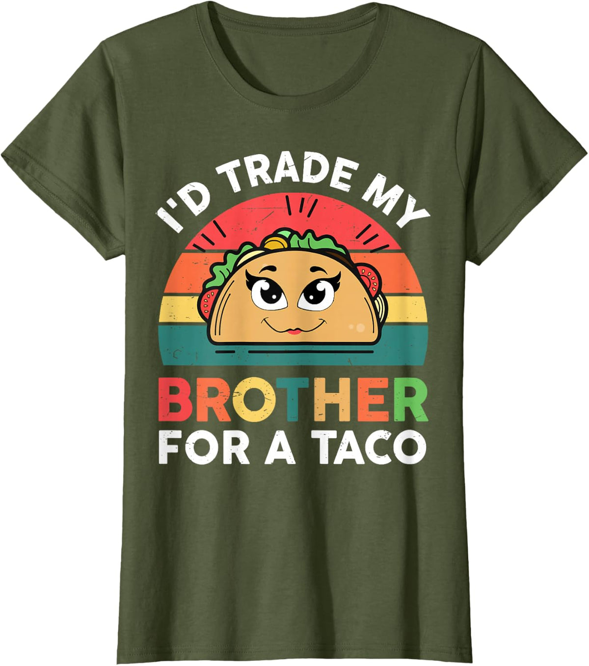 Cinco De Mayo Trade Brother For A Taco Twosday Girl Toddler T-Shirt - Olive Green