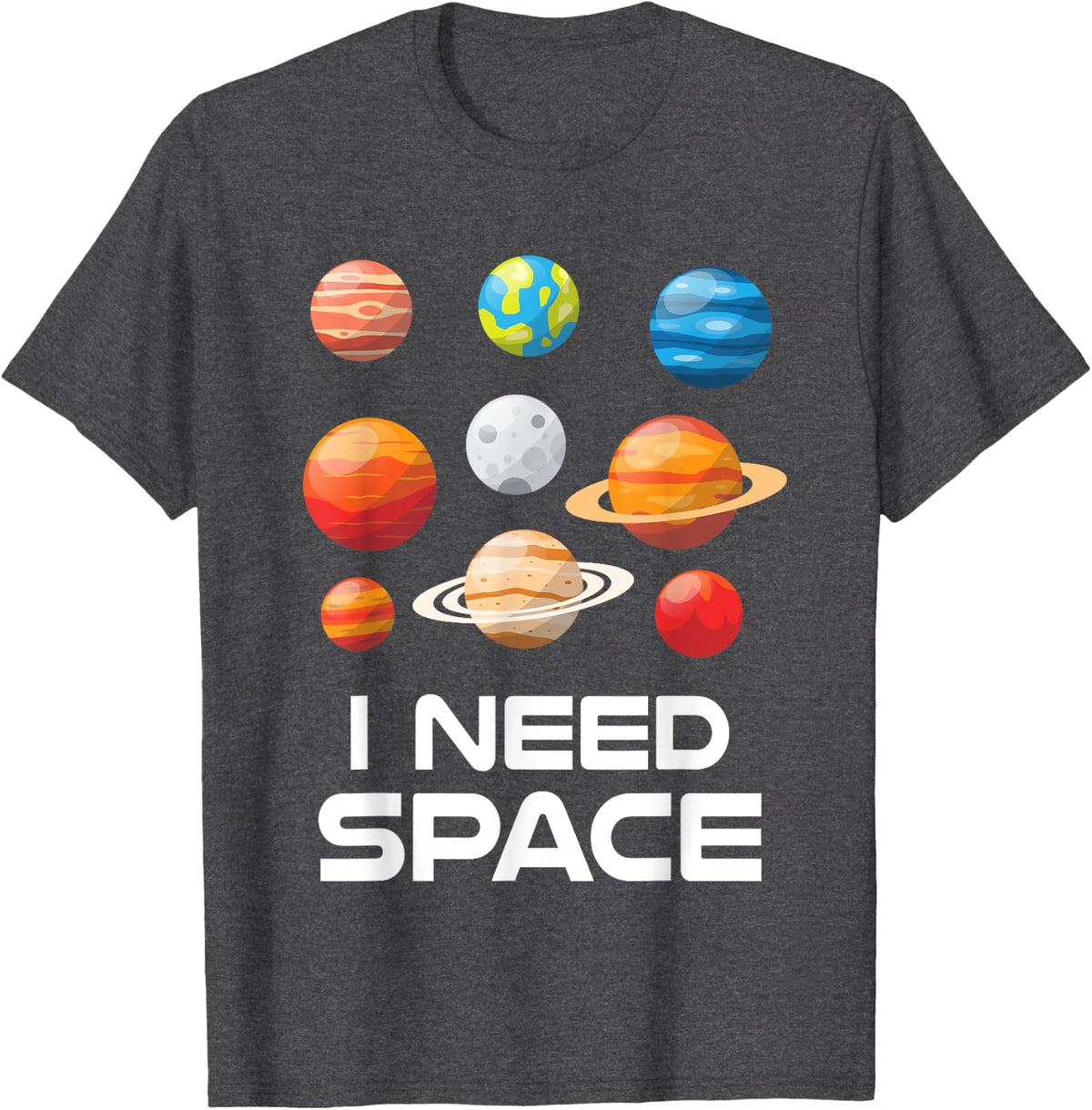 Astronomy Galaxy Gravity Constellation Stars T-Shirt - Dark Heather Grey