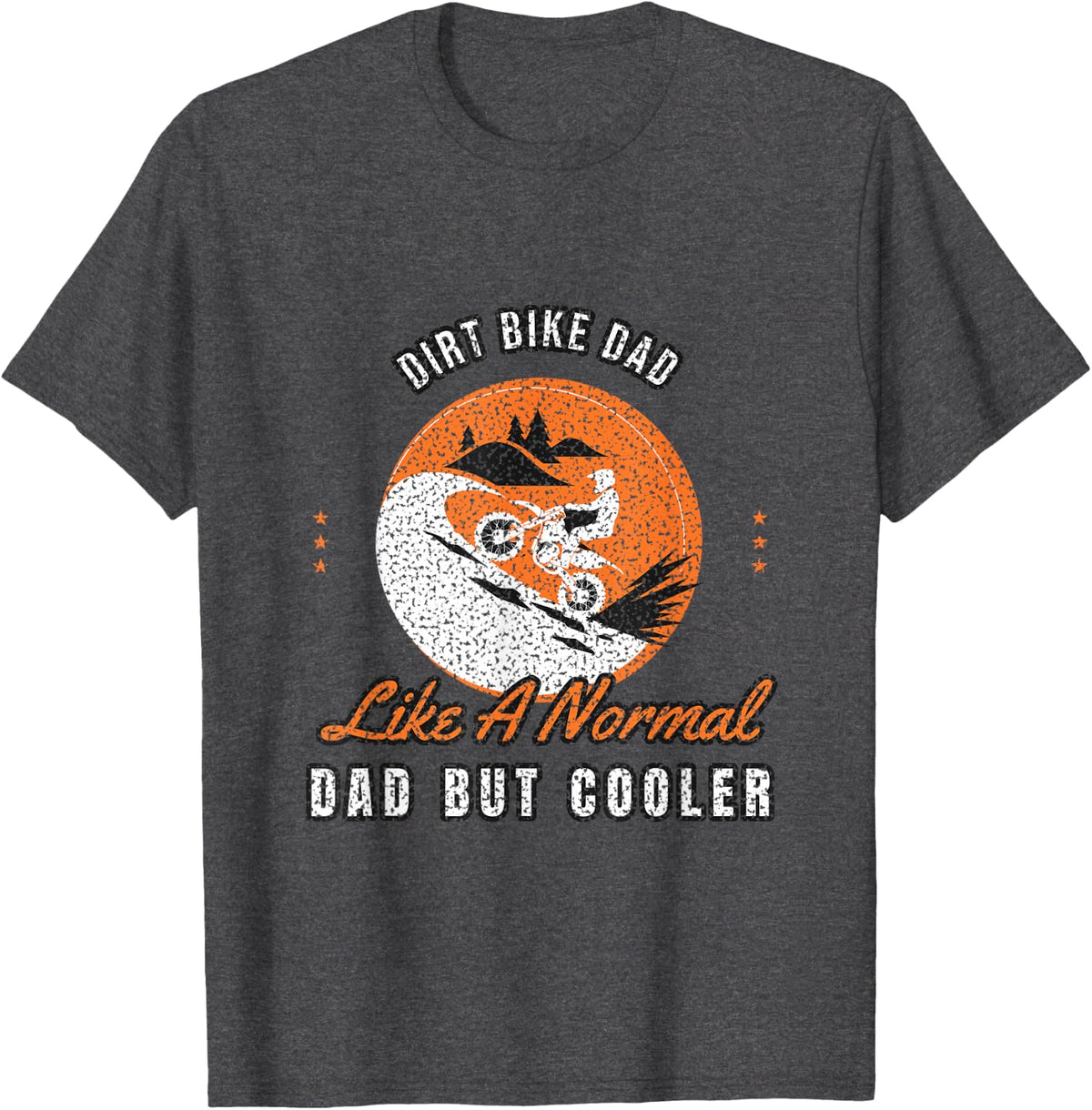 Dirt Bike Motocross Rider Supercross Enduro Dirt Bike Rider T-Shirt - Dark Heather Grey