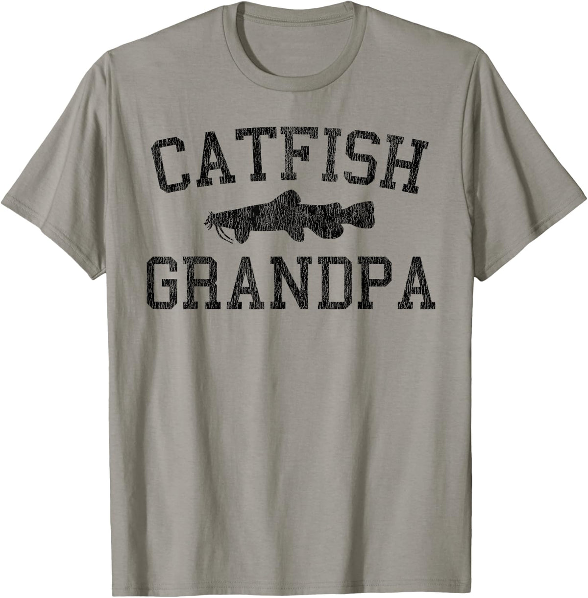 Catfishing Grandpa Shirt - Catfish Fishing Gifts Shirt T-Shirt - Slate Grey