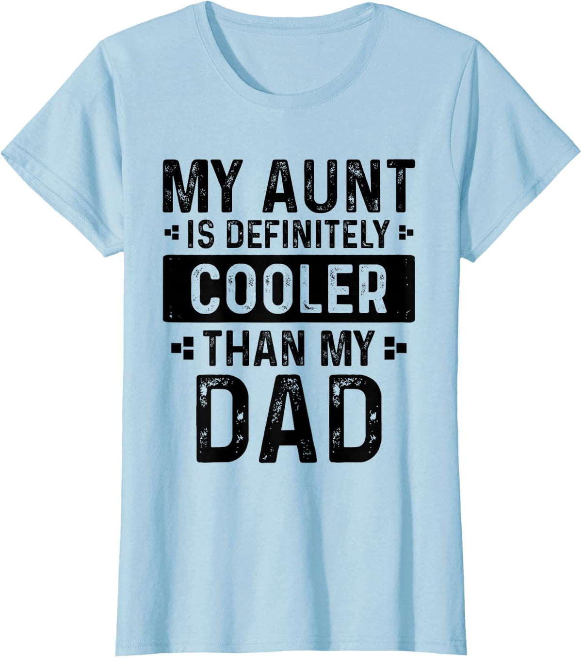 Funny Aunt Shirt For Toddler Boy Girl Auntie Niece Nephew T-Shirt - Baby Blue