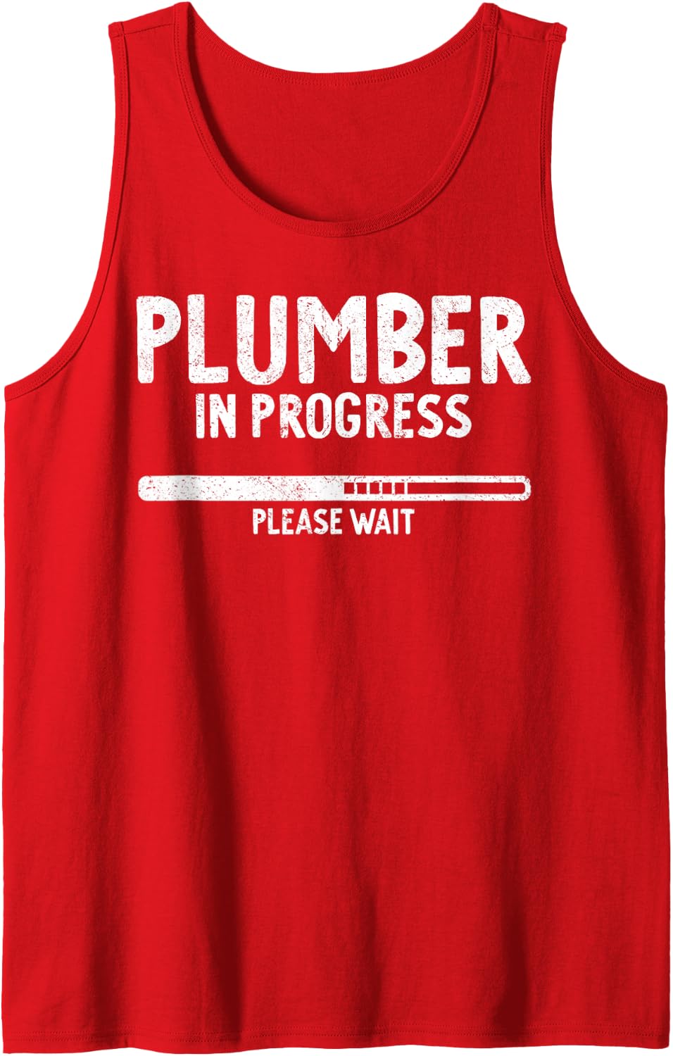 Plumber in Progress Future Plumber Sleeveless Tank Top - Red