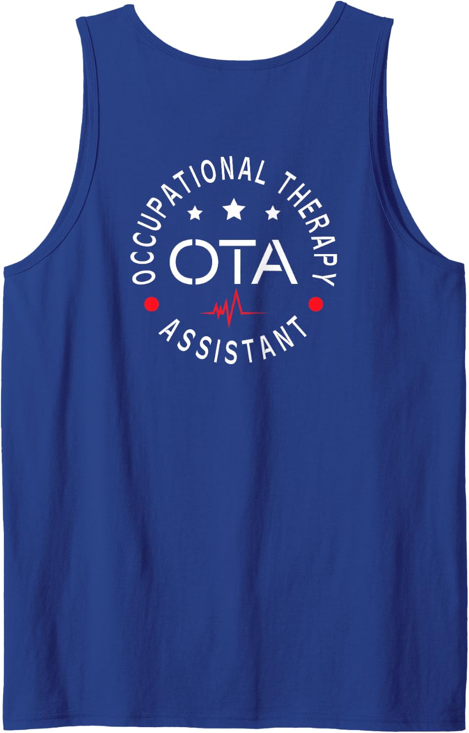 Certified Occupational Therapist Therapy Assistant OTA Back Tank Top - Royal Blue