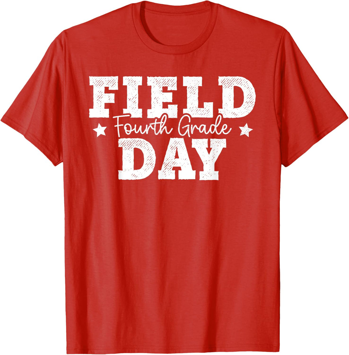 4th Grade Field Day 2025 Fourth Grade School Teacher Student T-Shirt - Red