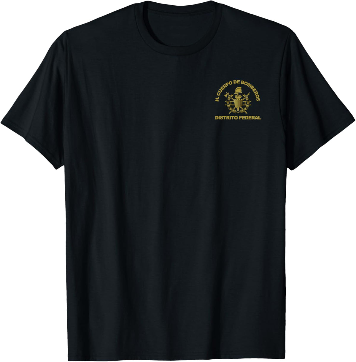 Mexico City Distrito Federal Cuerpo Bomberos Firefighter T-Shirt Tee for Men Women - Black