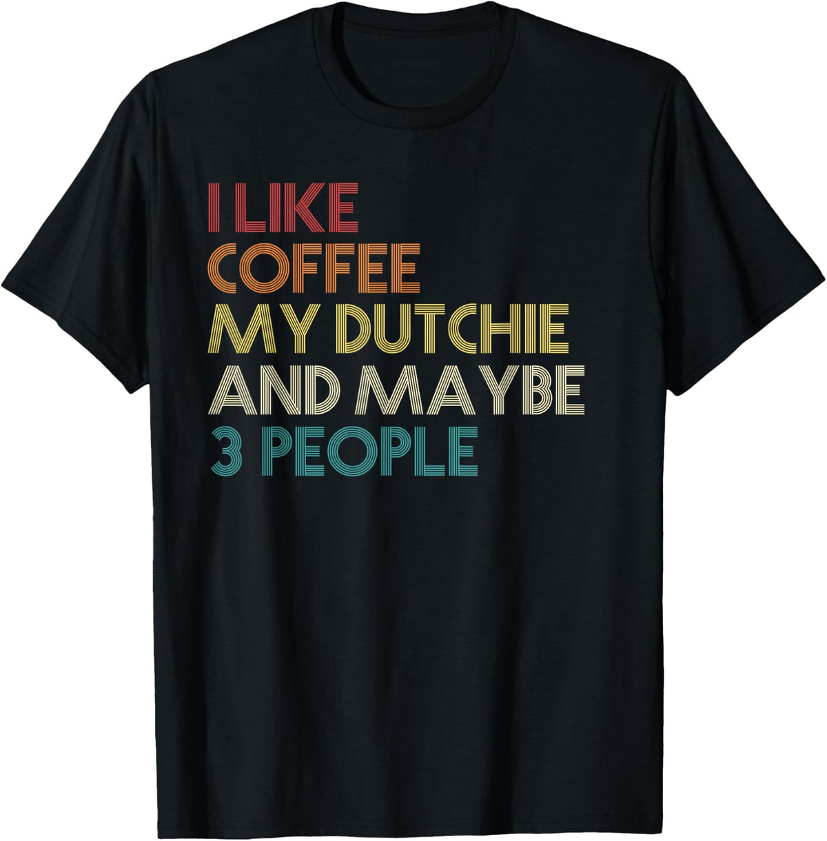 Dutch Shepherd Dog Owner Coffee Lovers Funny Vintage Retro T-Shirt - Black