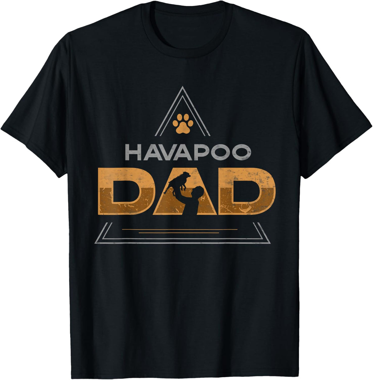 Havapoo Mom and Havapoo dad or havapoo T-Shirt - Black
