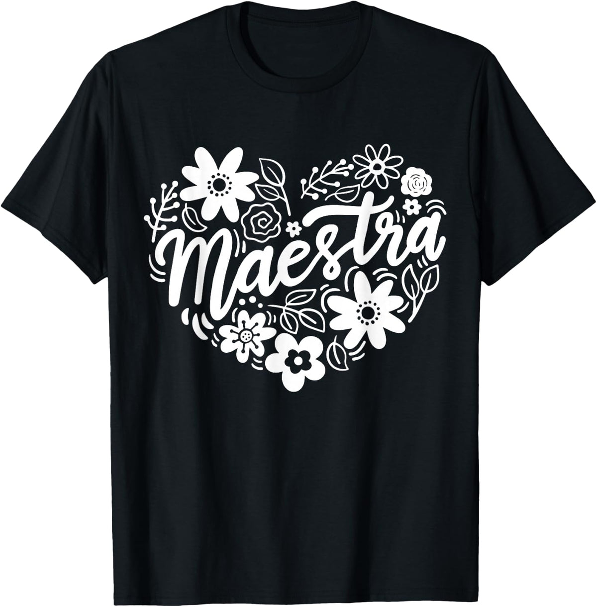 Maestra Spanish Teacher T-Shirt - Black