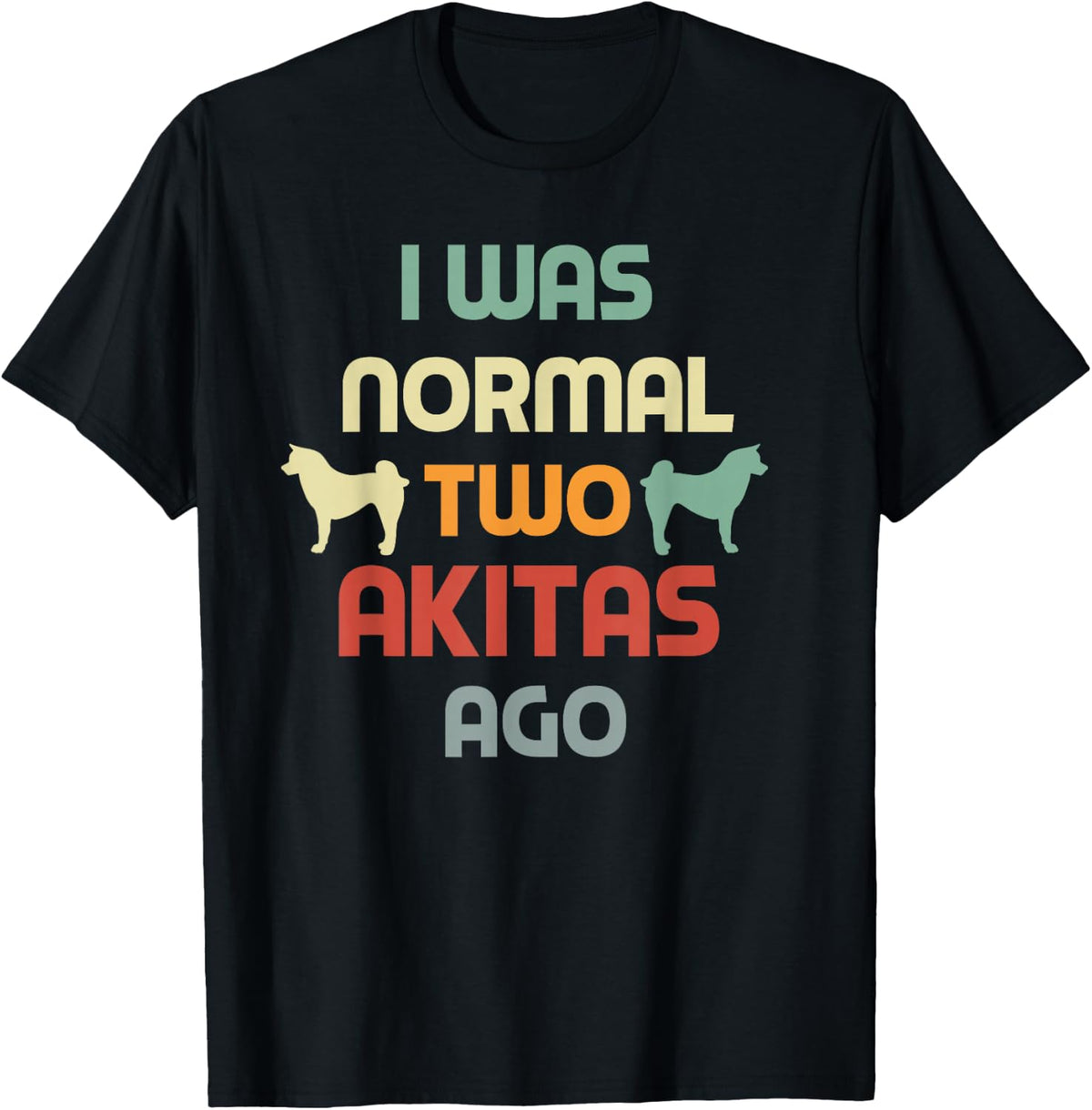 Retro Dog Mom Women Men Kids Funny Akita Lover Owner T-Shirt - Black