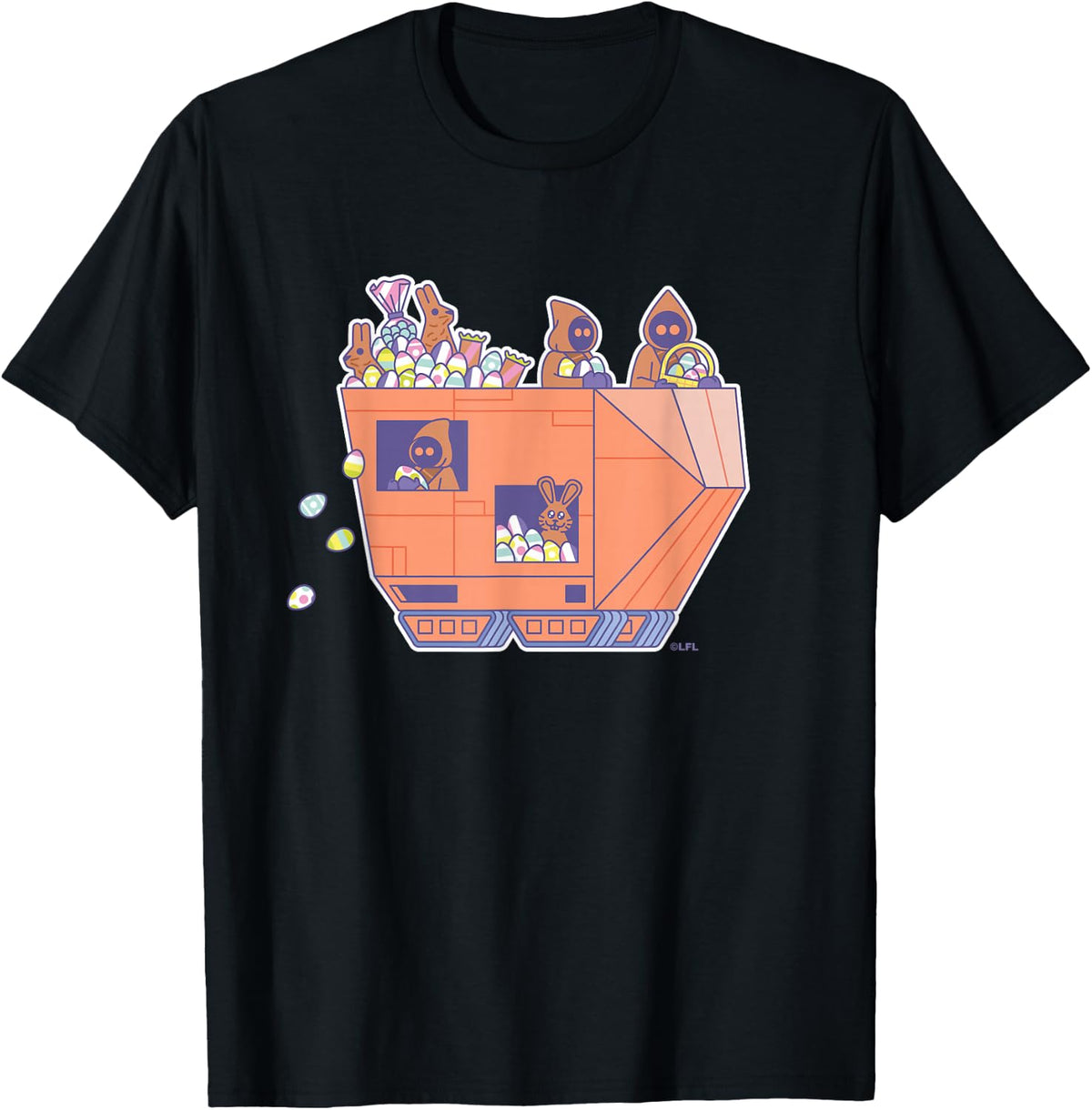 Star Wars Jawa Sandcrawler Easter Egg Hunt T-Shirt - Black