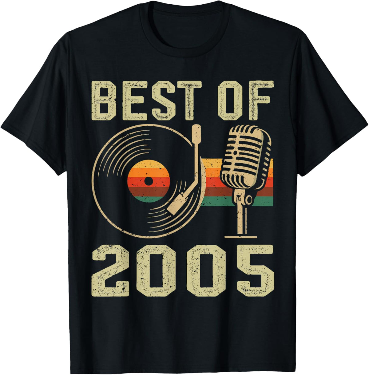 Best of 2005 Classic Year Retro Birth of Birthday Vintage T-Shirt - Black